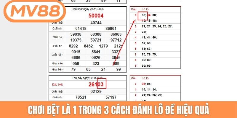 Chơi bệt là 1 trong 3 cách đánh lô đề hiệu quả