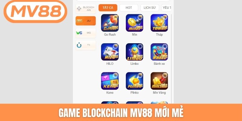 Game Blockchain MV88 mới mẻ