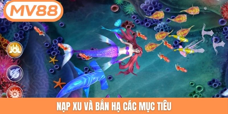 Nạp xu và bắn hạ các mục tiêu